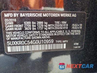Zdjęcie 14 z 14 samochodu: 2016 BMW X5 XDRIVE35I VIN:5UXKR0C54G0U10959 - miniatura