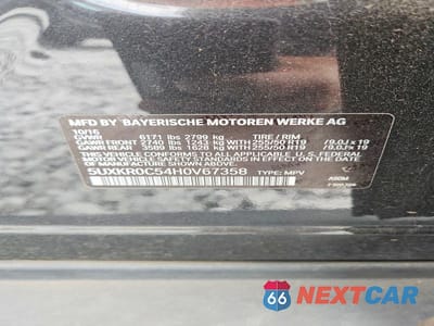 Zdjęcie 13 z 13 samochodu: 2017 BMW X5 XDRIVE35I VIN:5UXKR0C54H0V67358 - miniatura