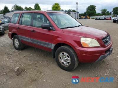 Czwarte zdjęcie samochodu z boku: 2005 HONDA PILOT LX VIN:2HKYF18145H551546 - miniatura