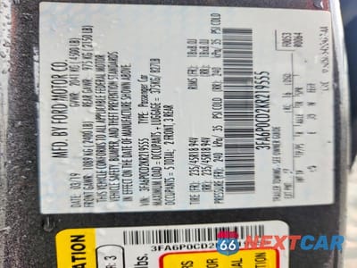 Zdjęcie 13 z 13 samochodu: 2019 FORD FUSION SEL FWD VIN:3FA6P0CD2KR219555 - miniatura