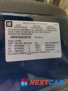 Zdjęcie 13 z 13 samochodu: 2008 CHEVROLET SUBURBAN K1500 LS VIN:1GNFK16358J205192 - miniatura