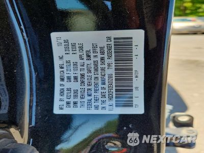 Zdjęcie 13 z 13 samochodu: 2014 HONDA ACCORD EXL VIN:1HGCR2F82EA052695 - miniatura