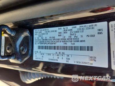 Zdjęcie 12 z 12 samochodu: 2018 FORD F150 SUPERCREW VIN:1FTEW1EP2JFD26767 - miniatura