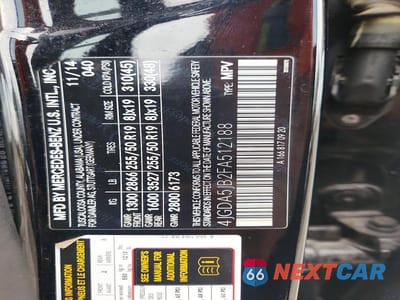 Zdjęcie 13 z 13 samochodu: 2015 MERCEDES-BENZ ML 350 VIN:4JGDA5JB2FA512188 - miniatura