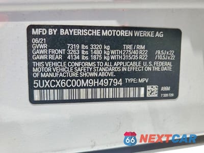 Zdjęcie 13 z 13 samochodu: 2021 BMW X7 M50I VIN:5UXCX6C00M9H49794 - miniatura