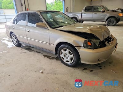 Czwarte zdjęcie samochodu z boku: 2000 HONDA CIVIC EX VIN:1HGEJ8649YL042030 - miniatura