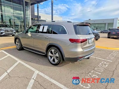 Trzecie zdjęcie samochodu z tyłu: 2021 MERCEDES-BENZ GLS 450 4MATIC VIN:4JGFF5KE9MA354447 - miniatura