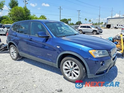 Czwarte zdjęcie samochodu z boku: 2013 BMW X3 XDRIVE28I VIN:5UXWX9C58D0A19680 - miniatura