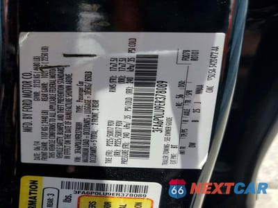Zdjęcie 12 z 12 samochodu: 2014 FORD FUSION SE HYBRID VIN:3FA6P0LU9ER378089 - miniatura