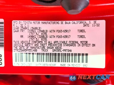 Zdjęcie 13 z 13 samochodu: 2023 TOYOTA TACOMA TRD SPORT VIN:3TMCZ5AN5PM551400 - miniatura