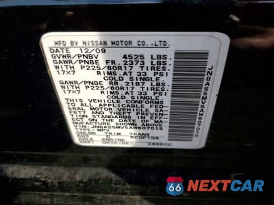 Zdjęcie 13 z 13 samochodu: 2010 NISS ROGUE VIN:JN8AS5MV5AW607015 - miniatura
