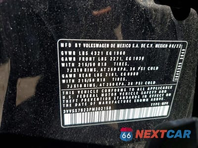 Zdjęcie 14 z 14 samochodu: 2023 VOLKSWAGEN TAOS SE VIN:3VVSX7B23PM302158 - miniatura