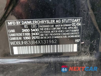 Zdjęcie 12 z 12 samochodu: 2004 MERCEDES-BENZ E 500 4MATIC VIN:WDBUH83J84X131962 - miniatura