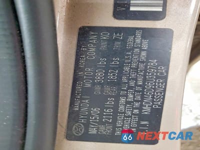 Zdjęcie 12 z 12 samochodu: 2006 HYUNDAI ELANTRA GLS VIN:KMHDN46D96U359784 - miniatura