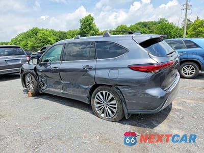Drugie zdjęcie samochodu z przodu: 2020 TOYOTA HIGHLANDER HYBRID PLATINUM VIN:5TDEBRCH7LS006322 - miniatura