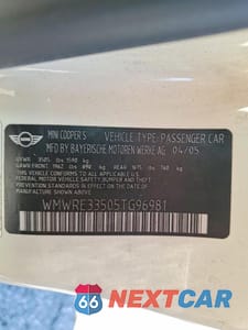 Zdjęcie 12 z 12 samochodu: 2005 MINI COOPER S VIN:WMWRE33505TG96981 - miniatura