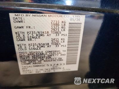 Zdjęcie 13 z 13 samochodu: 2016 INFINITI QX60 BASE VIN:5N1AL0MMXGC517433 - miniatura