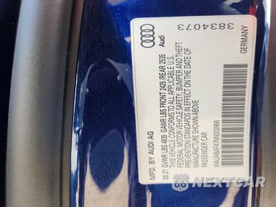 Zdjęcie 12 z 12 samochodu: 2022 AUDI A4 PREMIUM 40 VIN:WAUABAF47NN002866 - miniatura