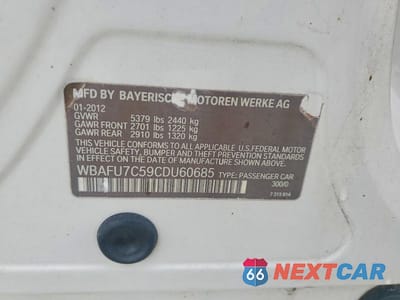 Zdjęcie 12 z 12 samochodu: 2012 BMW 535 XI VIN:WBAFU7C59CDU60685 - miniatura
