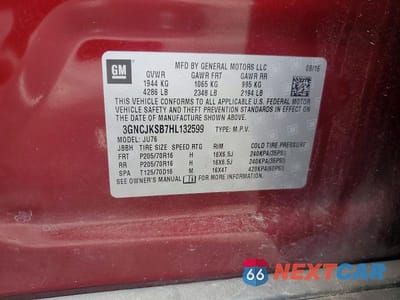 Zdjęcie 12 z 12 samochodu: 2017 CHEVROLET TRAX LS VIN:3GNCJKSB7HL132599 - miniatura