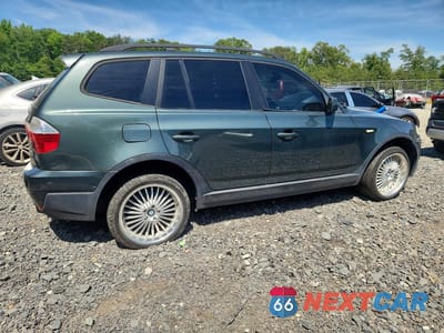 Trzecie zdjęcie samochodu z tyłu: 2007 BMW X3 3.0SI VIN:WBXPC93467WF20094 - miniatura