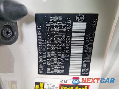 Zdjęcie 12 z 12 samochodu: 2021 TOYOTA CAMRY SE VIN:4T1G11AK9MU555539 - miniatura