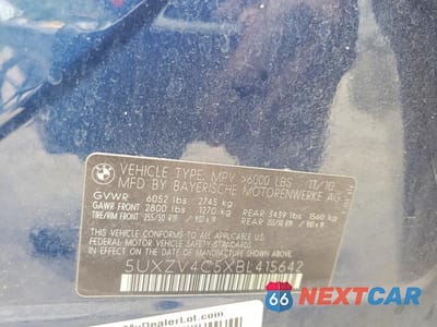 Zdjęcie 12 z 12 samochodu: 2011 BMW X5 XDRIVE35I VIN:5UXZV4C5XBL415642 - miniatura