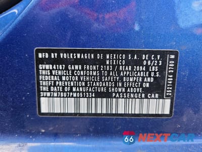 Zdjęcie 12 z 12 samochodu: 2023 VOLKSWAGEN JETTA SE VIN:3VW7M7BU7PM051334 - miniatura
