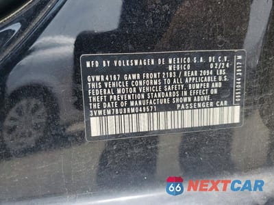 Zdjęcie 12 z 12 samochodu: 2024 VOLKSWAGEN JETTA SE VIN:3VWEM7BU8RM049571 - miniatura