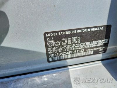 Zdjęcie 12 z 12 samochodu: 2015 BMW 328 XI SULEV VIN:WBA3B5C56FF961233 - miniatura