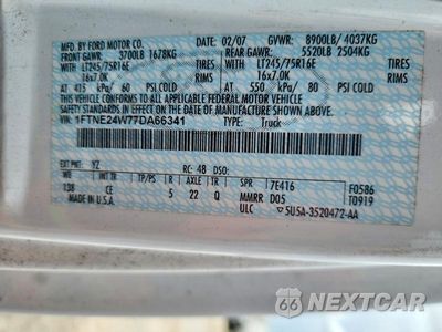 Zdjęcie 13 z 13 samochodu: 2007 FORD ECONOLINE E250 VAN VIN:1FTNE24W77DA66341 - miniatura