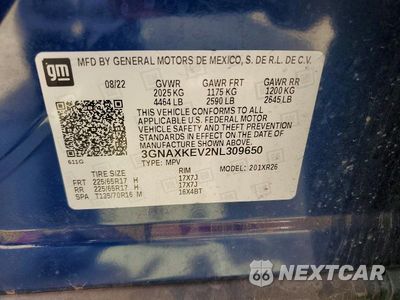Zdjęcie 13 z 13 samochodu: 2022 CHEVROLET EQUINOX LT VIN:3GNAXKEV2NL309650 - miniatura