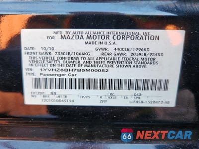 Zdjęcie 12 z 12 samochodu: 2011 MAZDA 6 I VIN:1YVHZ8BH7B5M00082 - miniatura