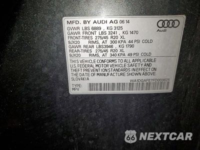 Zdjęcie 13 z 13 samochodu: 2015 AUDI Q7 PRESTIGE VIN:WA1DGAFE7FD003625 - miniatura