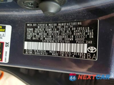 Zdjęcie 12 z 12 samochodu: 2014 TOYOTA COROLLA LE ECO VIN:5YFBPRHE1EP127104 - miniatura