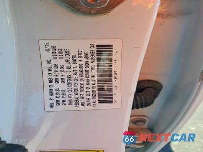Zdjęcie 12 z 12 samochodu: 2015 HONDA ACCORD EX VIN:1HGCR2F73FA246029 - miniatura