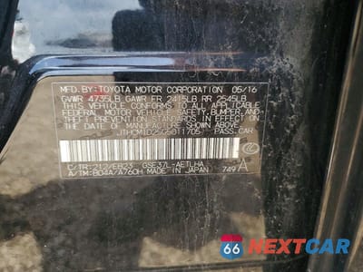 Zdjęcie 12 z 12 samochodu: 2016 LEXUS IS 300 VIN:JTHCM1D25G5011705 - miniatura