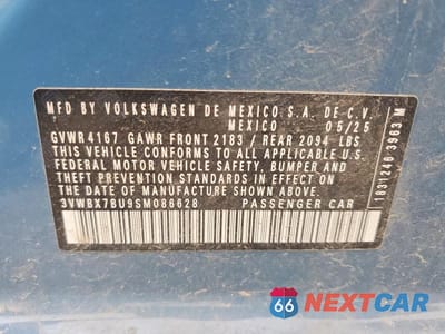 Zdjęcie 12 z 12 samochodu: 2025 VOLKSWAGEN JETTA SPORT VIN:3VWBX7BU9SM086628 - miniatura