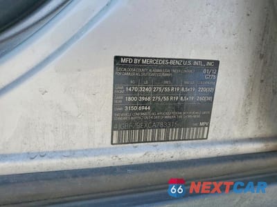 Zdjęcie 12 z 12 samochodu: 2012 MERCEDES-BENZ GL 450 4MATIC VIN:4JGBF7BEXCA783315 - miniatura