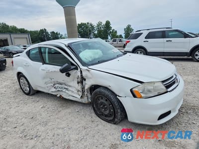 Czwarte zdjęcie samochodu z boku: 2012 DODGE AVENGER SE VIN:1C3CDZAB5CN132933 - miniatura