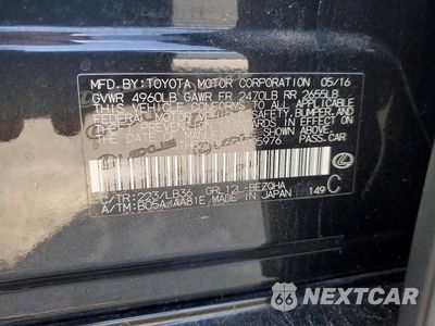 Zdjęcie 12 z 12 samochodu: 2016 LEXUS GS 350 F SPORT VIN:JTHBZ1BL6GA005976 - miniatura