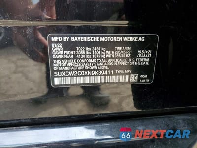 Zdjęcie 13 z 13 samochodu: 2022 BMW X7 XDRIVE40I VIN:5UXCW2C0XN9K89411 - miniatura