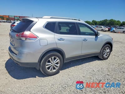 Trzecie zdjęcie samochodu z tyłu: 2015 NISSAN ROGUE SV VIN:KNMAT2MV4FP563355 - miniatura