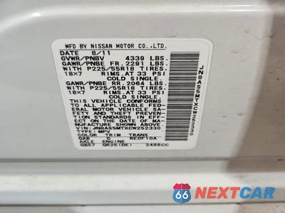 Zdjęcie 13 z 13 samochodu: 2012 NISSAN ROGUE S VIN:JN8AS5MTXCW252330 - miniatura