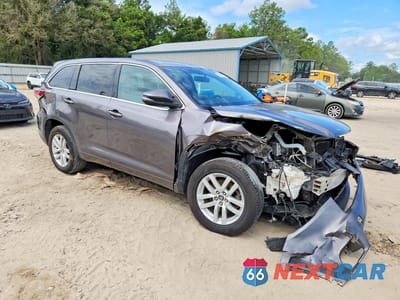 Czwarte zdjęcie samochodu z boku: 2016 TOYOTA HIGHLANDER LE VIN:5TDZKRFH7GS174318 - miniatura