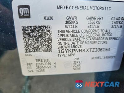 Zdjęcie 12 z 12 samochodu: 2026 CADILLAC LYRIQ LUXURY VIN:1GYKPNRKXTZ306154 - miniatura
