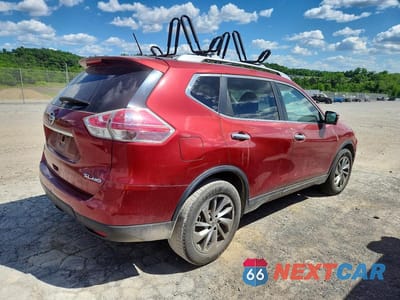 Trzecie zdjęcie samochodu z tyłu: 2015 NISSAN ROGUE SL VIN:5N1AT2MV1FC784950 - miniatura