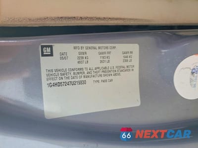 Zdjęcie 13 z 13 samochodu: 2007 BUICK LUCERNE CXL VIN:1G4HD57247U219330 - miniatura