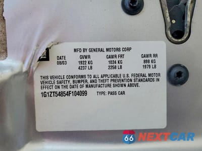 Zdjęcie 12 z 12 samochodu: 2004 CHEVROLET MALIBU LS VIN:1G1ZT54854F104099 - miniatura