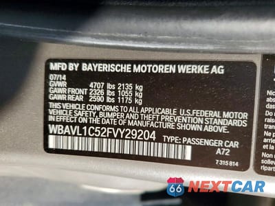 Zdjęcie 12 z 12 samochodu: 2015 BMW X1 XDRIVE28I VIN:WBAVL1C52FVY29204 - miniatura